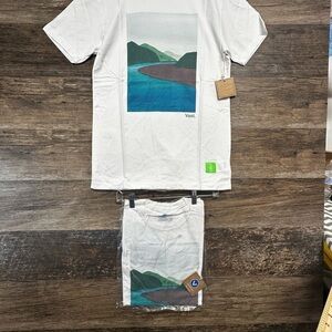 Vast Life Men’s White Short Sleeve Tee with Scenic Graphic